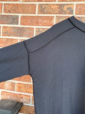 Women’s Black Ribbed Knit Sweater